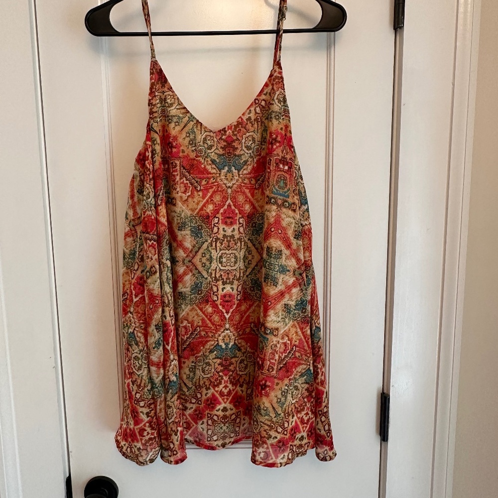 SHOW ME YOUR MUMU Santiago Sandstone Kylie Mini Dress Women's Medium